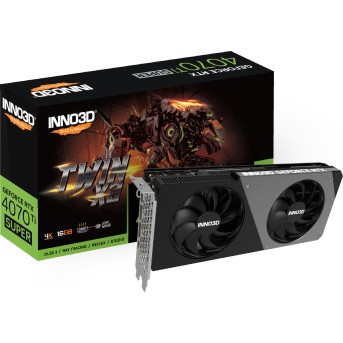 Видеокарта Inno3D GeForce RTX4070Ti SUPER Twin X2, 16G GDDR6X HDMI 3xDP N407TS2-166X-186156N - Metoo (1)