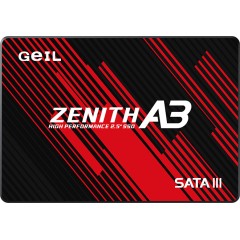 Твердотельный накопитель 500GB SSD GEIL A3AC16D500A ZENITH А3 2.5” SATA R500 W450MB/<wbr>s GZ25A3-500G