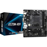 Материнская плата ASRock A520M-HDV AM4 2xDDR4 1xUM.2 4xSATA3 M.2 D-Sub DVI HDMI mATX