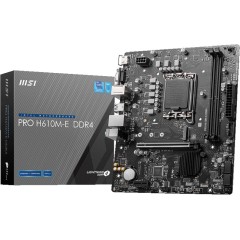Материнская плата MSI PRO H610M-E DDR4 LGA1700 H610 2xDDR4 4xSATA3 M.2 VGA HDMI mATX