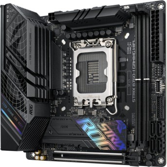 Материнская плата ASUS ROG STRIX B760-I GAMING WIFI LGA1700 2xDDR5 4xSATA3 2xM.2 RAID HDMI DP m-ATX в Metoo.kz - Metoo (5)