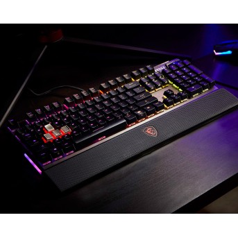 Игровая Клавиатура MSI Vigor GK80 CR RU USB 2.0/<wbr>104клавиши/<wbr>переключатели CHERRY MX RGB Red/<wbr>кабель 2м - Metoo (6)