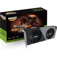 Видеокарта Inno3D GeForce RTX4060 TWIN X2, 2460MHz 8G GDDR6 128-bit HDMI 3xDP N40602-08D6-173051N