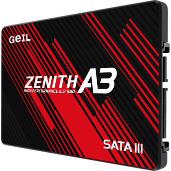 Твердотельный накопитель 500GB SSD GEIL A3AC16D500A ZENITH А3 2.5” SATA R500 W450MB/<wbr>s GZ25A3-500G - Metoo (3)