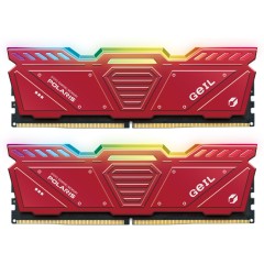 Оперативная память 32GB Kit (2x16GB) GEIL Polaris RGB 4800Mhz DDR5 PC5-38400 GOSR532GB4800C40DC Red