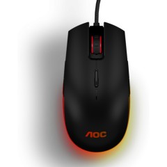 Мышь игровая AOC GM500 8 кн. 5000 dpi, USB2.0 кабель 1.8 м Черный GM500DRBE