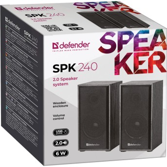Колонки стерео Defender SPK-240 USB, НОВИНКА! в Metoo.kz - Metoo (6)