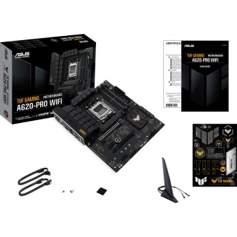 Материнская плата ASUS TUF GAMING A620-PRO WIFI AM5 4xDDR5 4xSATA3 RAID 2xM.2 HDMI DP ATX - Metoo (2)