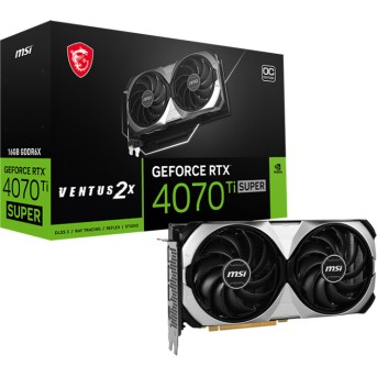Видеокарта MSI GeForce RTX 4070 Ti SUPER 16G VENTUS 2X OC, 16GB, GDDR6X, HDMI 3xDP - Metoo (1)