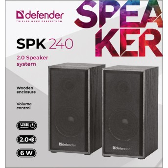 Колонки стерео Defender SPK-240 USB, НОВИНКА! в Metoo.kz - Metoo (7)