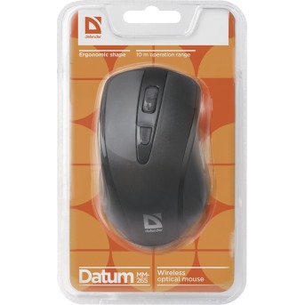 Мышь беспроводная Defender Datum MM-265 черный,3 кнопки, 800-1600 dpi, НОВИНКА! в Metoo.kz - Metoo (3)