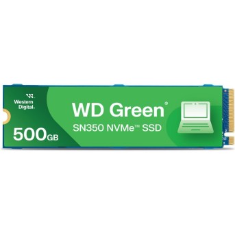 Твердотельный накопитель 500GB SSD WD GREEN SN350 M.2 2280 NVMe x4 R2400Mb/<wbr>s W1500Mb/<wbr>s WDS500G2G0C - Metoo (1)