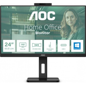 Монитор 23,8" AOC 24P3QW IPS FHD 75Hz 4ms 300cd/<wbr>m 1000:1 2xHDMI DP 4xUSB 3.2 2x5W WEB Камера - Metoo (1)