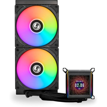 Водяное охлаждение для CPU Lian Li GA II LCD 280 ARGB 2x120mm Black G89.GA2ALCD28B.00 - Metoo (5)