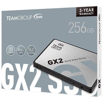 Твердотельный накопитель 256GB SSD TeamGroup GX2 2.5” SATA3 R500Mb/<wbr>s, W400MB/<wbr>s T253X2256G0C101 - Metoo (5)