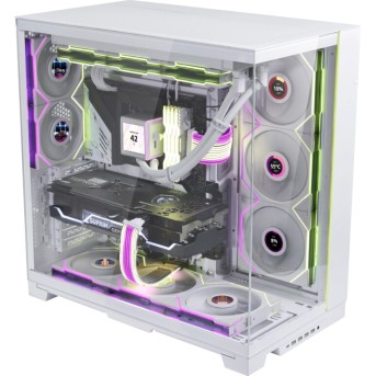 Вентилятор для корпуса Lian Li UNI FAN TL LCD 120 ARGB 3x120mm with Controller White 12TLLCD3W - Metoo (6)