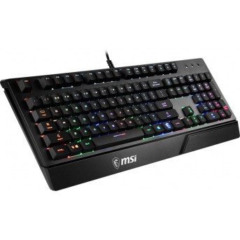 Игровая Клавиатура MSI Vigor GK20, 108 клавиш, RGB SHOW, кабель 1,8м, USB2.0 - Metoo (2)