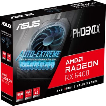 Видеокарта ASUS AMD Radeon RX 6400 4GB GDDR6 64-bit HDMI DP PH-RX6400-4G - Metoo (2)