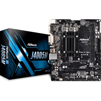 Материнская плата ASRock J4105M Intel® Quad-Core J4105 (2,5 ГГц) 2DDR4 2xSATA3 D-Sub DVI HDMI mATX - Metoo (2)