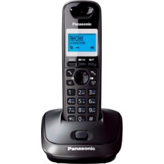 Радиотелефон PANASONIC KX-TG2521 (RUT) Спикерфон на трубке. Темно-серый металлик