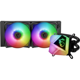 Водяное охлаждение для CPU MSI . Socket Intel/<wbr>AMD, 4pin, Fan 2x120см, ARGB - Metoo (1)