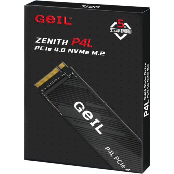 Твердотельный накопитель 1000GB SSD GEIL P4L M.2 2280 PCIe4.0 NVMe R5000MB/<wbr>s W2700MB/<wbr>s P4LFD23C1TBD - Metoo (4)