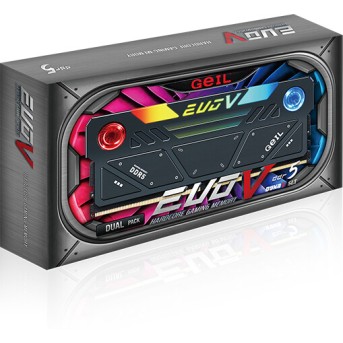 Оперативная память 32GB Kit (2x16GB) GEIL EVO V RGB 6800Mhz DDR5 PC5-54400 GESG532GB6800C36ADC Black - Metoo (6)