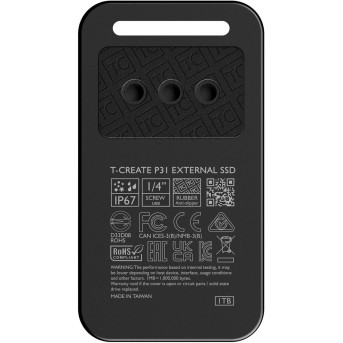 Внешний SSD 2000Gb TeamGroup CinemaPr P31 USB 3.2 Gen2x2 IP67 TPSEFY002T0C302 Black в Metoo.kz - Metoo (11)