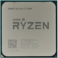 Процессор AMD Ryzen 5 1600 3,2ГГц (3,6ГГц Turbo) Summit Ridge 6/12, 3MB L2, 16 MB L3, 65W, AM4, OEM
