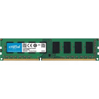 Оперативная память 2Gb DDR3L 1600MHz Crucial CT25664BD160B 240-pin UDIMM PC3-12800 1,35V CL11 - Metoo (1)
