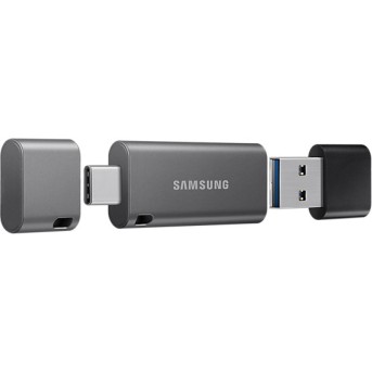 USB-ФЛЕШ-НАКОПИТЕЛЬ 64Gb Samsung DUO Plus USB 3.1 Type-C Silver MUF-64DB/<wbr>APC - Metoo (1)