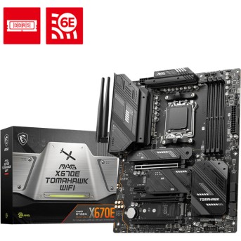 Материнская плата MSI MAG X670E TOMAHAWK WIFI AM5 X670 4xDDR5 4xSATA3 RAID 4xM.2 HDMI DP ATX - Metoo (1)