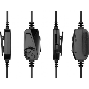 Гарнитура MSI Immerse GH60 GAMING Headset 3.5mm разьем/<wbr>кабель 2м/ - Metoo (4)