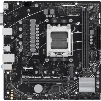 Материнская плата ASUS PRIME A620M-K AMD A620 AM5 2xDDR5 4xSATA3 RAID M.2 D-Sub HDMI mATX - Metoo (1)