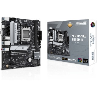 Материнская плата ASUS PRIME B650M-K AM5 2xDDR5 4xSATA3 RAID 2xM.2 VGA HDMI DP mATX - Metoo (2)