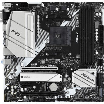 Материнская плата ASRock B550M PRO4 AM4 4xDDR4 6xSATA3 2xM.2 D-Sub HDMI mATX - Metoo (2)