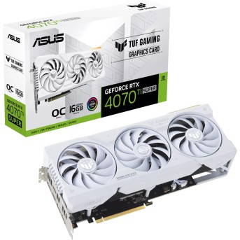 Видеокарта ASUS GeForce RTX4070Ti SUPER OC GDDR6X 16GB 2xHDMI 3xDP TUF-RTX4070TIS-O16G-WHITE-GAMING - Metoo (1)