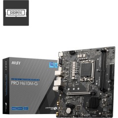 Материнская плата MSI PRO H610M-G LGA1700 H610 2xDDR5 4xSATA3 M.2 VGA HDMI DP mATX