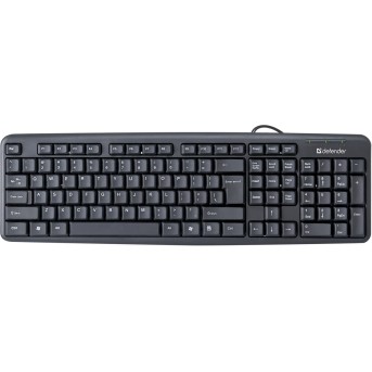 Клавиатура Defender Element HB-520 B (Черный), USB, ENG/<wbr>RUS/<wbr>KAZ,стандарт - Metoo (1)