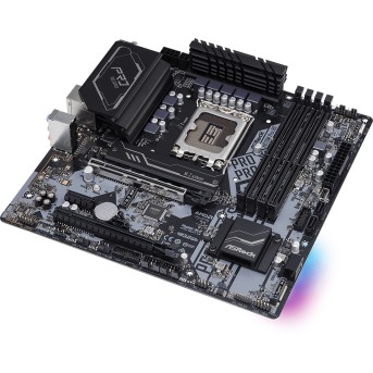 Материнская плата ASRock H670M PRO RS LGA1700 4xDDR4 4xSATA RAID 3xM.2 HDMI DP mATX - Metoo (4)