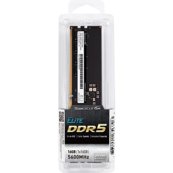 Оперативная память 16GB 5600MHz DDR5 Team Group ELITE PC5-44800 CL-46 TED516G5600C4601 - Metoo (1)