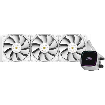 Водяное охлаждение для CPU PCCooler DE360 WH, TDP 310W, ARGB 3x120см White - Metoo (1)