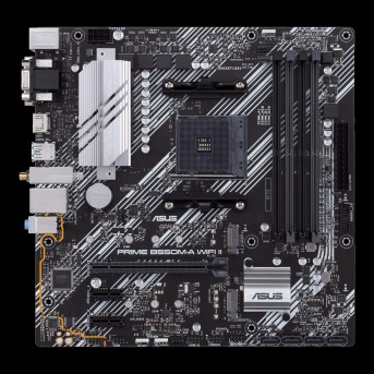 Материнская плата ASUS PRIME B550M-A WIFI II AM4 4xDDR4 4xSATA3 RAID 2xM.2 VGA HDMI DVI mATX - Metoo (1)