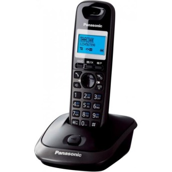 Радиотелефон PANASONIC KX-TG2521 (RUT) Спикерфон на трубке. Темно-серый металлик - Metoo (2)