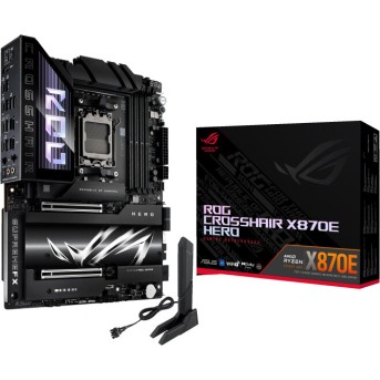 Материнская плата ASUS ROG CROSSHAIR X870E HERO AM5 4xDDR5 4xSATA Raid 4xM.2 10xUSB ATX - Metoo (2)