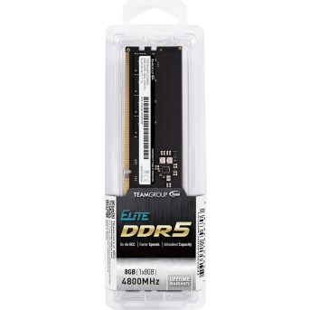 Оперативная память 8GB 4800MHz DDR5 Team Group ELITE PC5-38400 TED58G4800C4001 в Metoo.kz - Metoo (2)