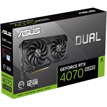 Видеокарта ASUS GeForce RTX4070 SUPER, 12GB GDDR6X 192-bit 1xHDMI 3xDP DUAL-RTX4070S-12G-EVO - Metoo (2)