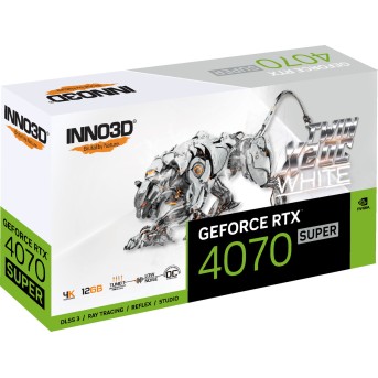Видеокарта Inno3D GeForce RTX4070 SUPER Twin X2 OC WHITE, 12G GDDR6X HDMI 3xDP N407S2-126XX-186162W - Metoo (2)