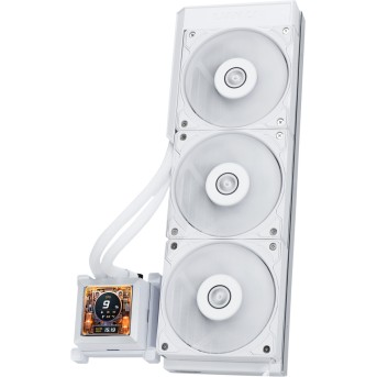 Водяное охлаждение для CPU Lian Li HydroShift LCD 360S White, 3x120mm, G89.GHSLCD36SW.00 - Metoo (1)