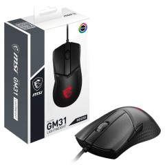 Мышь MSI Clutch Clutch GM31 LIGHTWEIGHT RGB USB2.0/<wbr>кабель 2м/<wbr>Вес 174г./<wbr>Черный